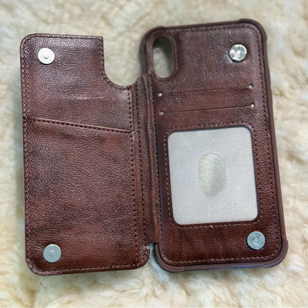 Brown Leather Phone Case